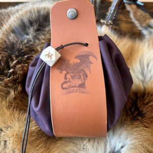 Personalisierter Würfelbeutel aus Leder